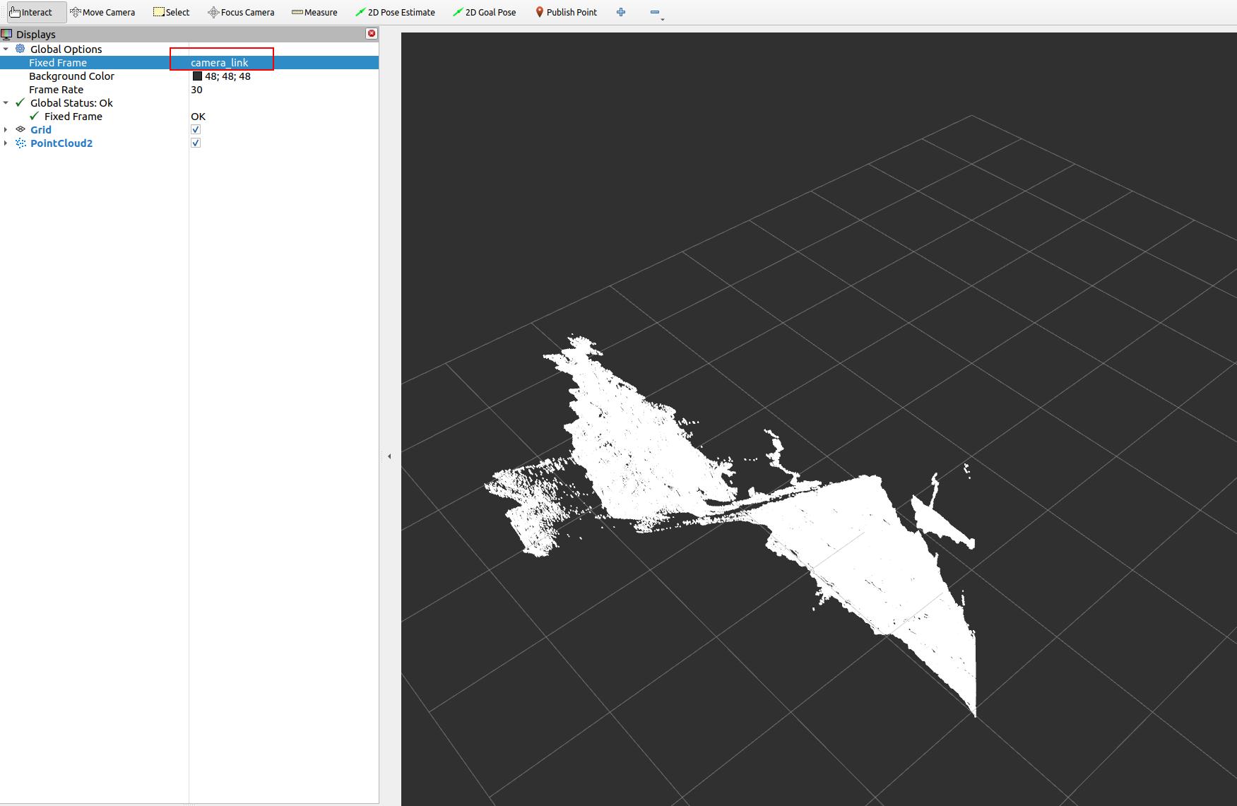 Depth Point Cloud Visualization